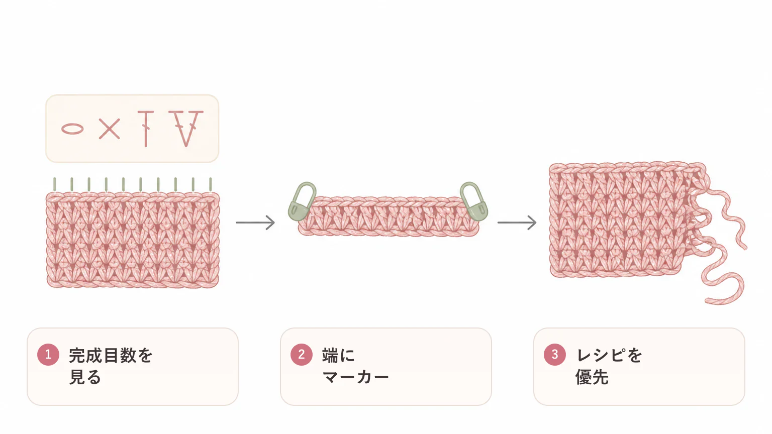 立ち上がりの数え方の要点を3つに整理した図解